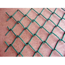 Cerca galvanizada del acoplamiento de cadena (malla de alambre del diamante), cerca revestida del acoplamiento de cadena del PVC